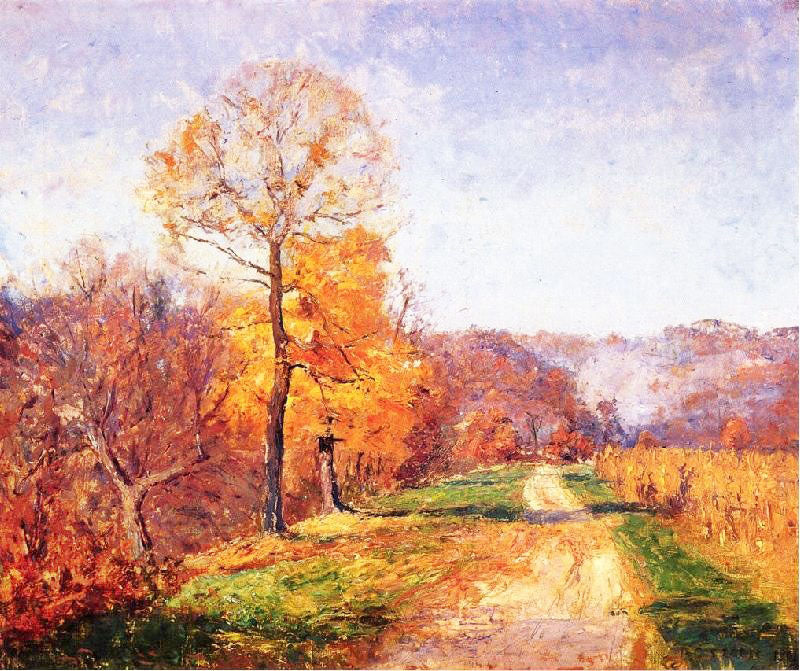 Along A Country Lane by Theodore Clement Steele