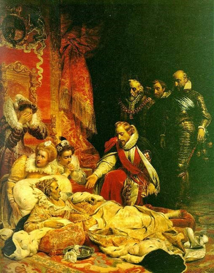 The Death Of Elizabeth I, Queen Of England by Paul Delaroche