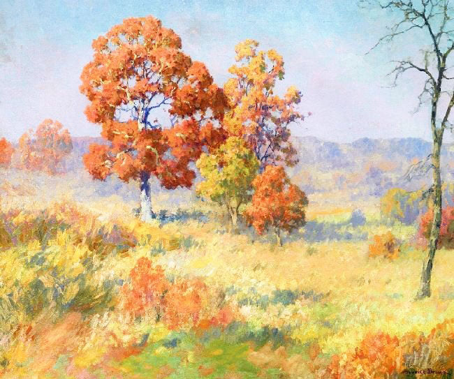Autumn Oaks by Maurice Braun
