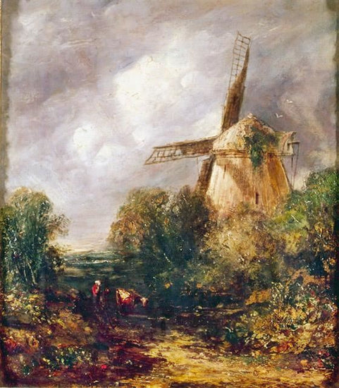 The Old Mill In Suffolk by John Constable
