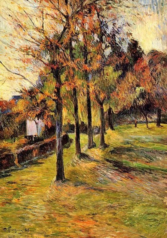 TREE LINED ROAD, ROUEN