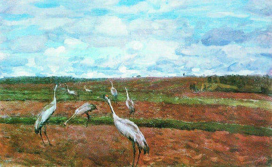 Cranes by Stanislav Zhukovsk