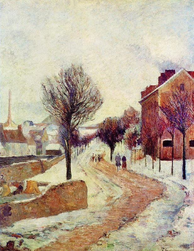 SUBURB UNDER SNOW