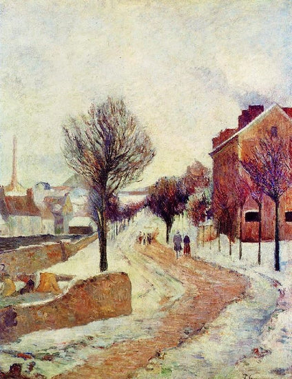 Suburb Under Snow by Paul Gauguin
