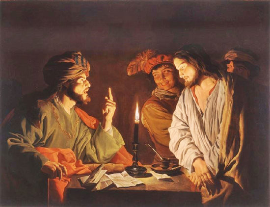 Christ Before The High Priest by Matthias Stom