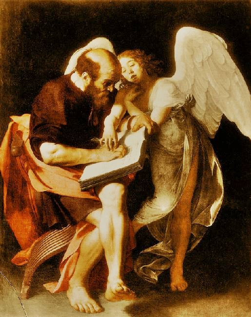 Saint Matthew And The Angel by Caravaggio