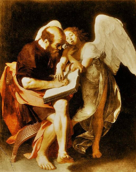 Saint Matthew And The Angel by Caravaggio