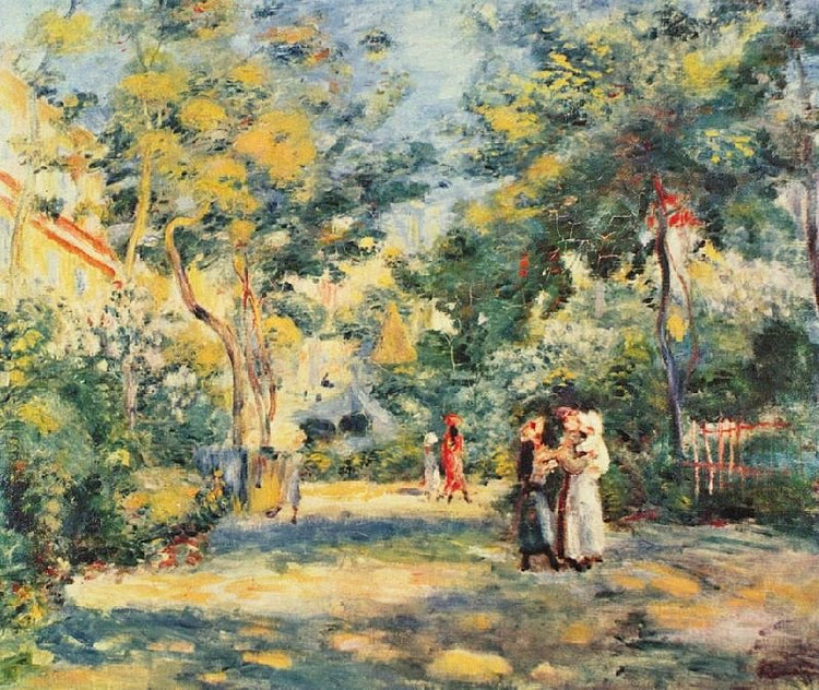 A Garden In Montmartre by Pierre Auguste Renoir