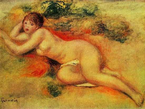 Nude Figure Of A Girl by Pierre Auguste Renoir