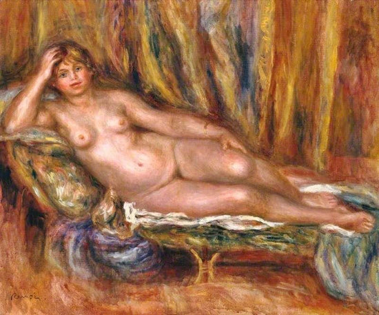 Femme Nue Sur Un Canape (Nude On A Couch) by Pierre Auguste Renoir