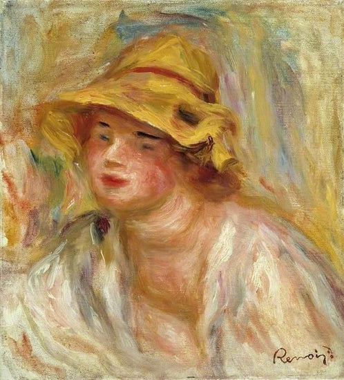 Study Of A Girl by Pierre Auguste Renoir