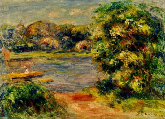 The Boat On The Lake by Pierre Auguste Renoir