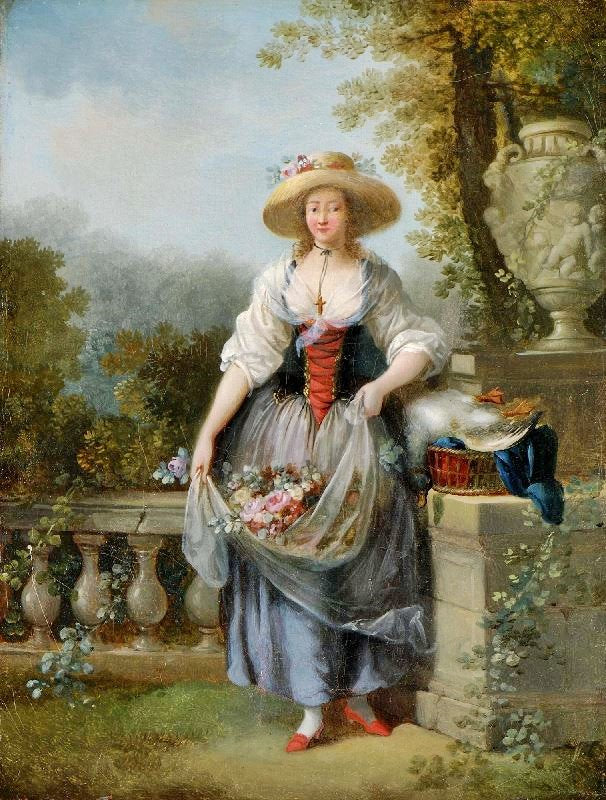 Gardener In Straw Hat by Jean-Frédéric Schall