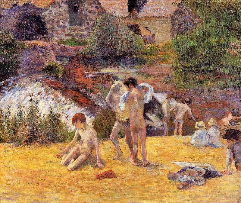 The Moulin Du Bois D’Amour Bathing Place by Paul Gauguin