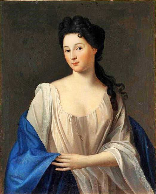 Portrait Of Adrienne Lecouvreur by Nicolas Colombel