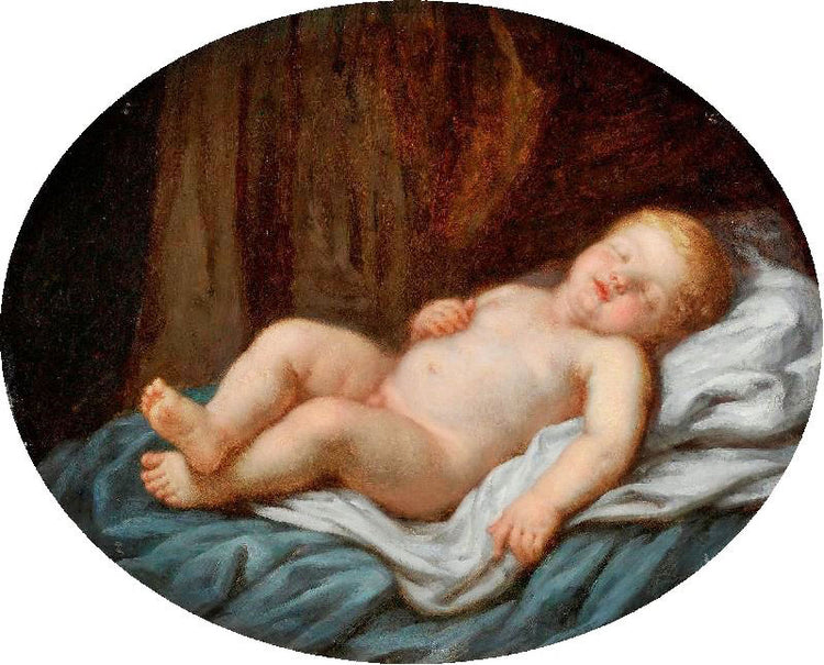 A Sleeping Child by Jean-Baptiste Greuze