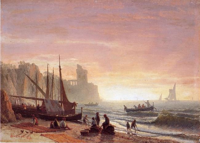 The Fishing Fleet by Albert Bierstadt