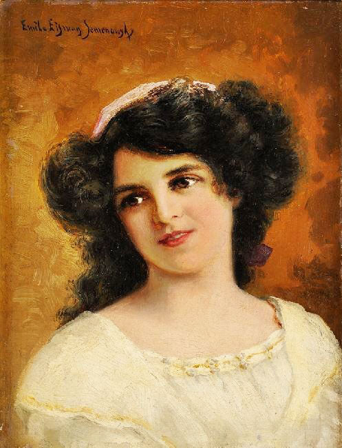 Black-Haired Beauty by Emile Eisman-Semenowsk