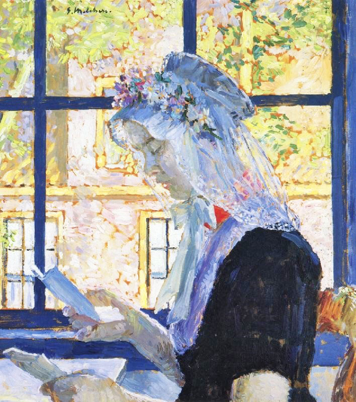 The Lace Cap by Gari Melchers