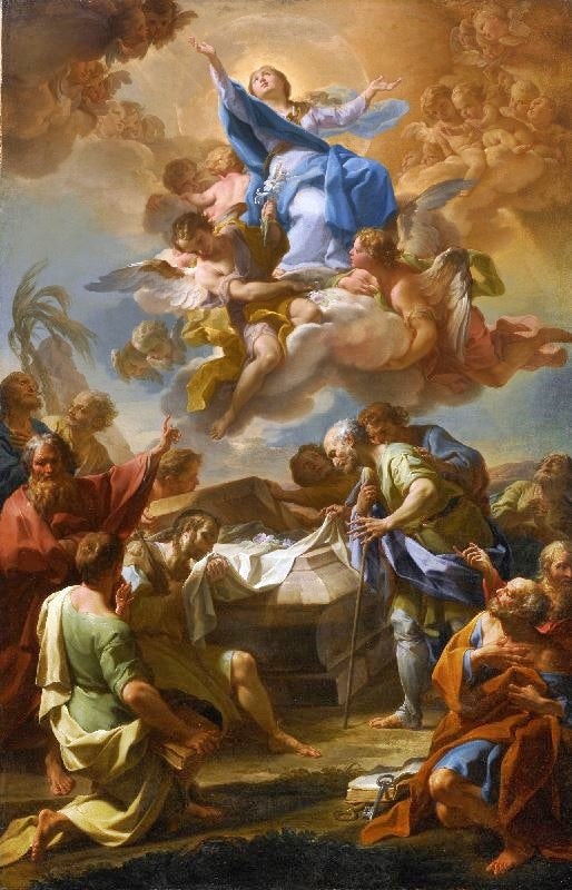 Assumption Of The Virgin, Small Version by Corrado Giaquinto