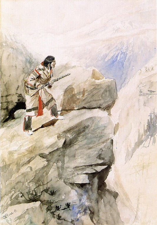 Crow Sheep Hunter by Charles Marion Russell