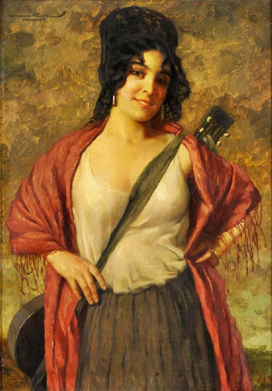 A Pretty Musician by Hans Hassenteufel