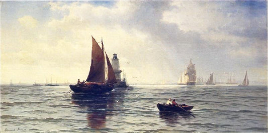 Around The Lighthouse by Edward Moran