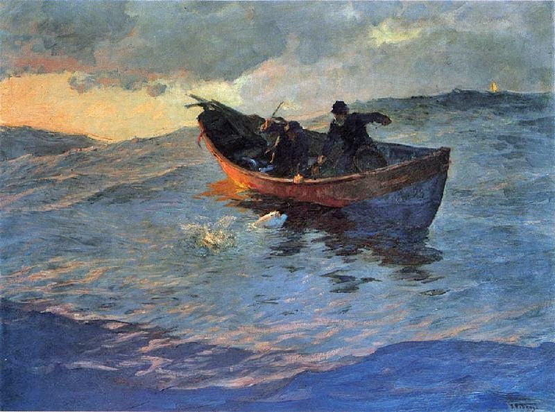 Struggle For The Catch by Edward Potthast