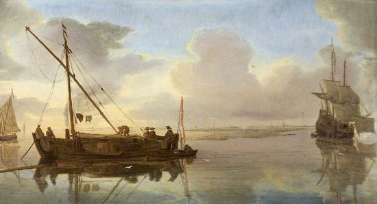 River Scene With Boats by Willem van de Velde