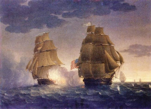 Escape Of Hms Belvidera From The U.S. Frigate President by James E. Buttersworth