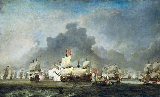 The Battle Of Solebay, 7 June 1672 by Willem van de Velde