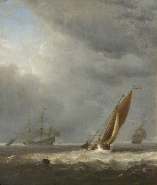 Shipping Scene: A Breeze by Willem van de Velde