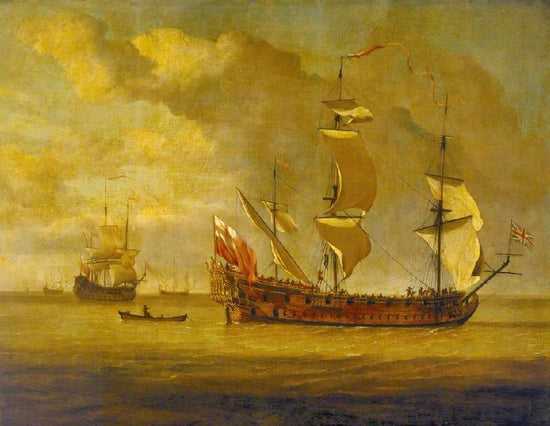 The ’Charles Galley’ Before A Light Breeze by Willem van de Velde
