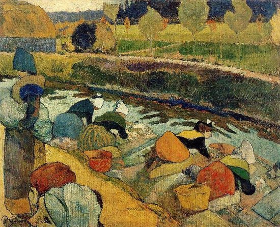 Washerwomen At The Roubine Du Roi. Arles by Paul Gauguin
