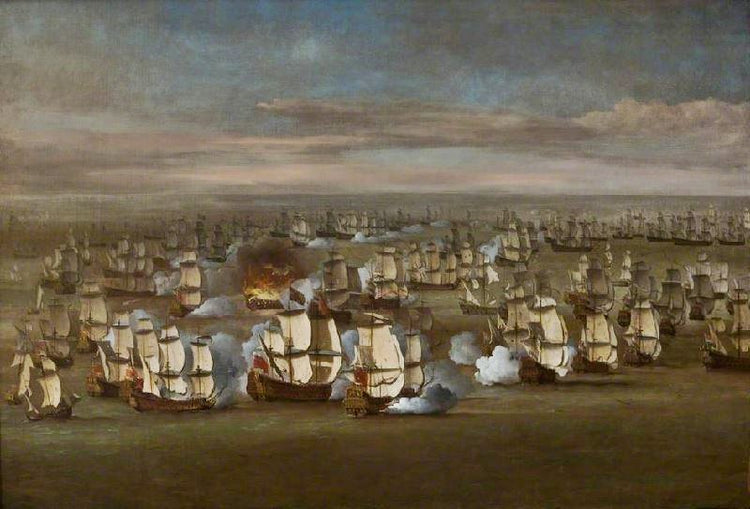 The Fleet At Sea by Willem van de Velde