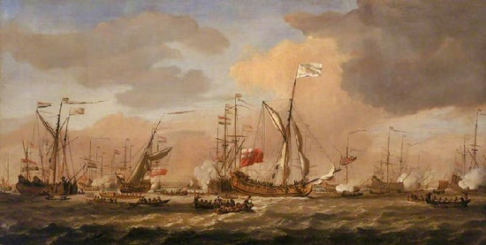 The ’Mary’ Yacht Arriving With Princess Mary At Gravesend, 12 February 1689 by Willem van de Velde