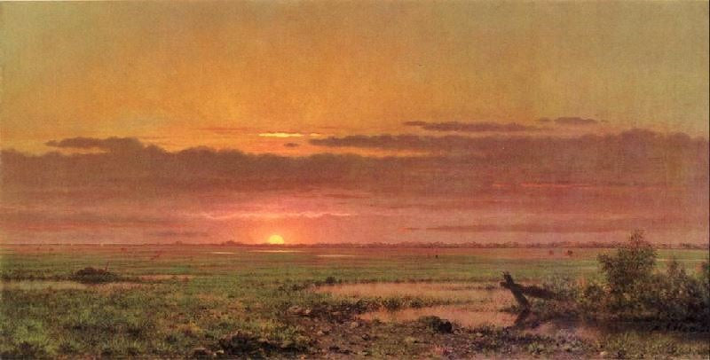 SUNSET MARSHLAND, NEW JERSEY