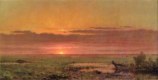 Sunset Marshland, New Jersey by Martin Johnson Heade