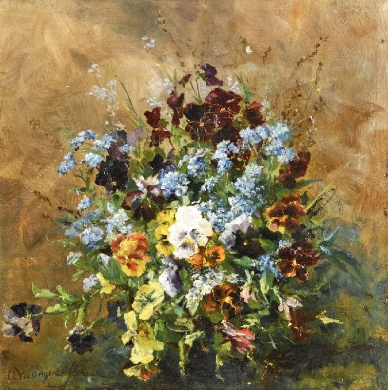 STILL LIFE WITH PANSIES