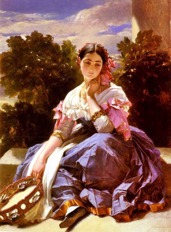 Young Girl From Ariccia by Hermann Winterhalter