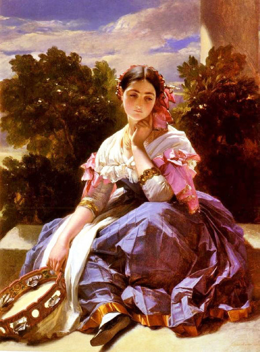 Young Girl From Ariccia by Hermann Winterhalter