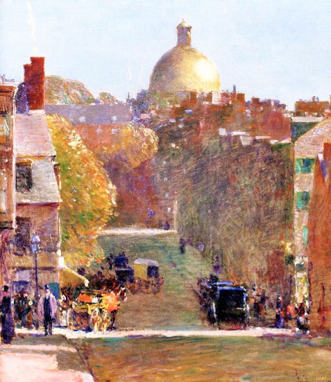 Mount Vernon Street, Boston, Looking Toward The State House by Childe Hassam