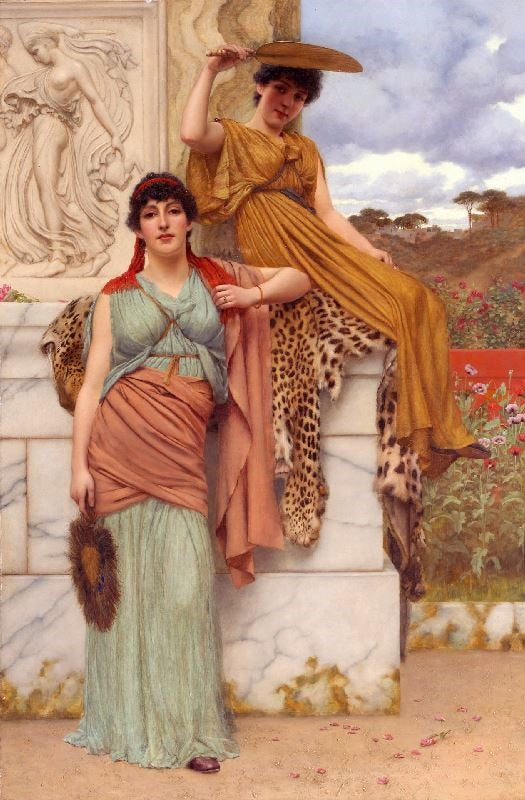 Waiting For The Procession by John William Godward