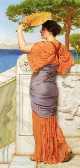 On The Balcony by John William Godward