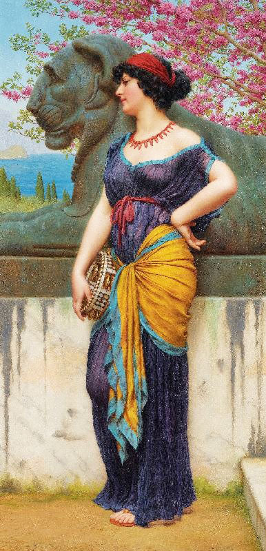 In The Grove Of The Temple Of Isis by John William Godward
