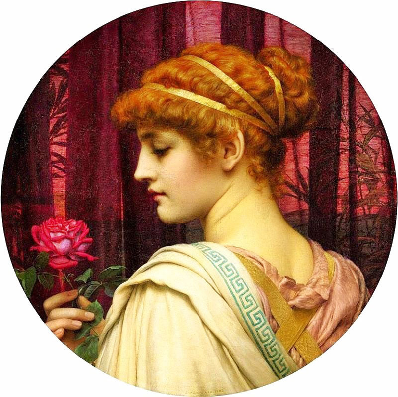 Chloris, A Summer Rose by John William Godward