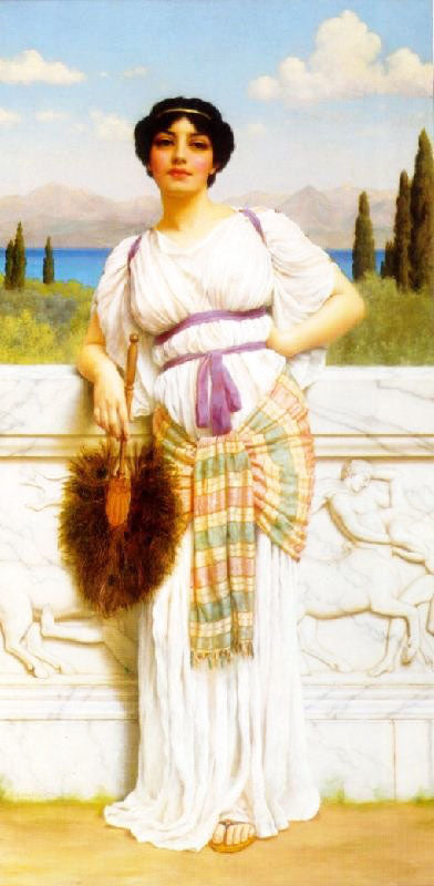 A Greek Beauty by John William Godward