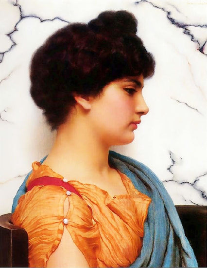 An Arcadian Beauty by John William Godward