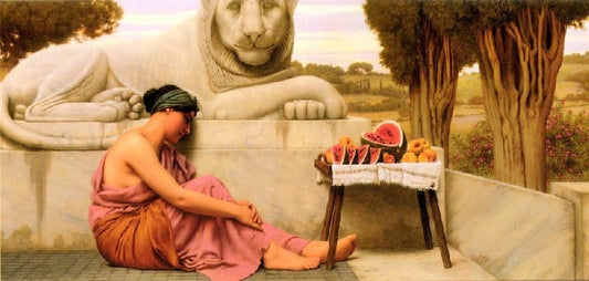 The Fruit Vendor by John William Godward