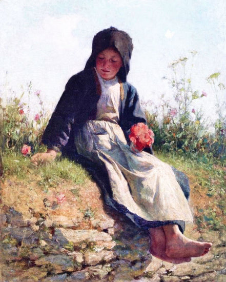 A Breton Girl by Edward Potthast